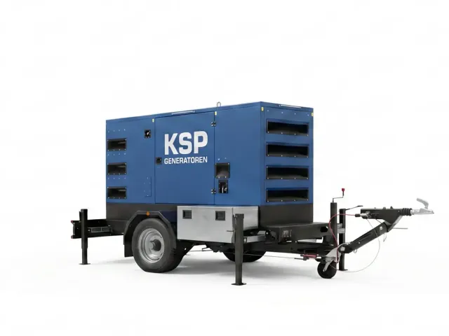 Mietaggregat mobil 12 – 80 kVA